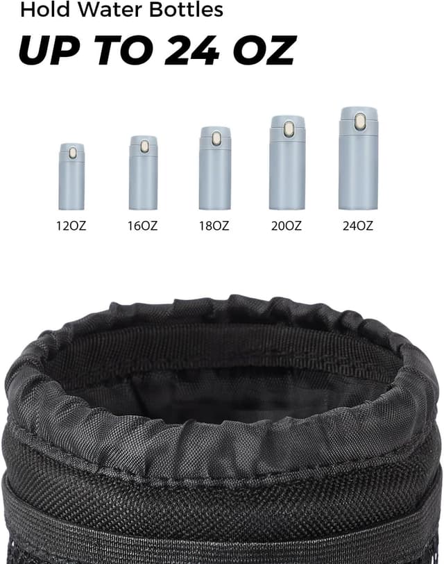 Detalle de KEMIMOTO Motorcycle Cup Holder with Oxford Fabric Clamp (0.6–1.5 in pole)