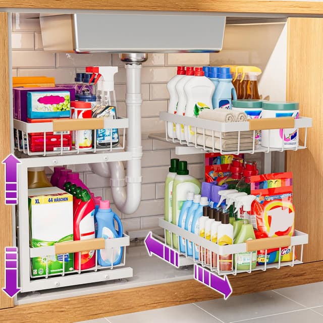 Detalle de ADBIU Under Sink Organizer 15.75 in