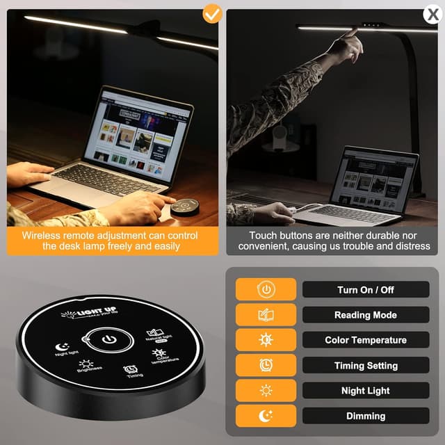 Thumbnail 6 de Pzloz LED Desk Lamp 24W for Office — eye-care