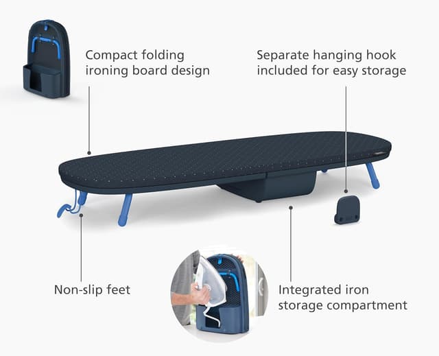 Detalle 1 de Joseph Joseph Pocket Plus Tabla de planchar compacta 🪣