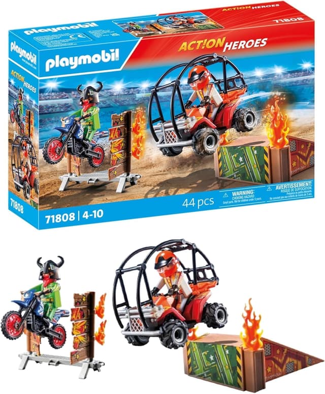 Detalle de PLAYMOBIL Stunt Show 71808 – Spielzeugauto für Action-Sprünge ab 4 Jahren