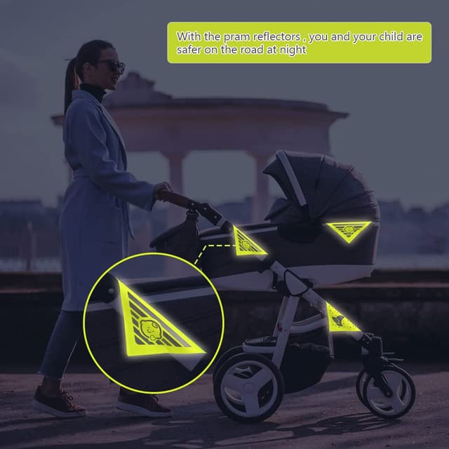 Thumbnail 5 de Vicloon Reflektoren Kinderwagen 12 x 12 cm đą
