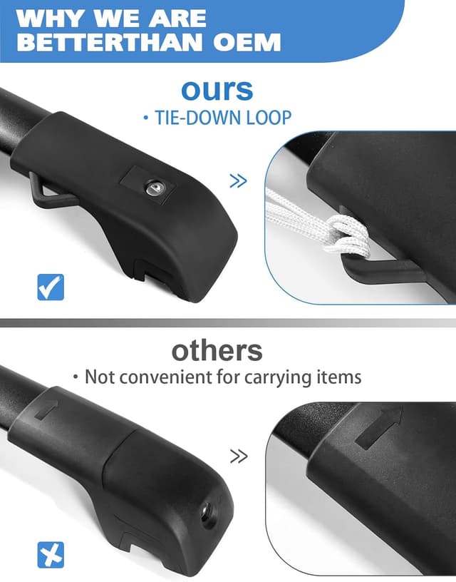 Thumbnail 4 de FengYu 300lb Roof Rack Cross Bars for Jeep Cherokee