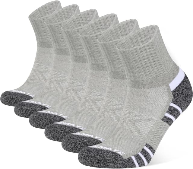 Detalle de CLOSEMATE Chaussettes de sport (socquettes) coton respirant antidérapantes 6 paires