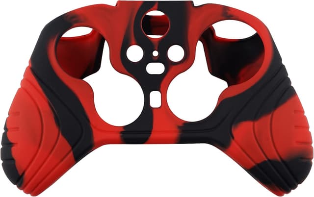 Detalle de PlayVital Samurai Edition anti-slip silicone case cover for Xbox Elite Wireless Controller Series 2 (Red & Black)