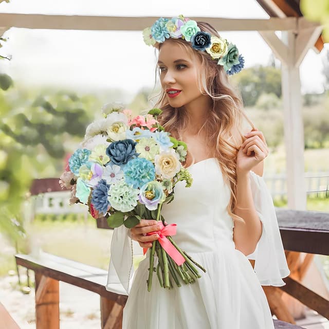 Thumbnail 1 de zhufubao 40 Stück Kunstblumen 2,5–5 cm