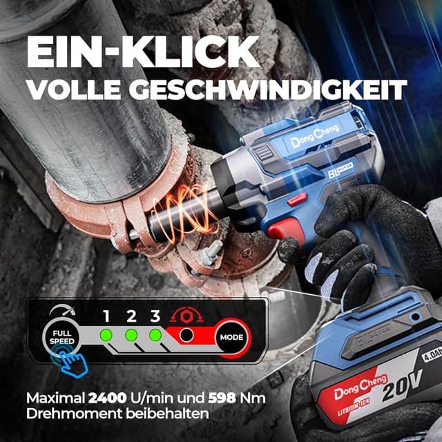 Thumbnail 2 de Dong Cheng 18V Bürstenloser Schlagschrauber 598 Nm