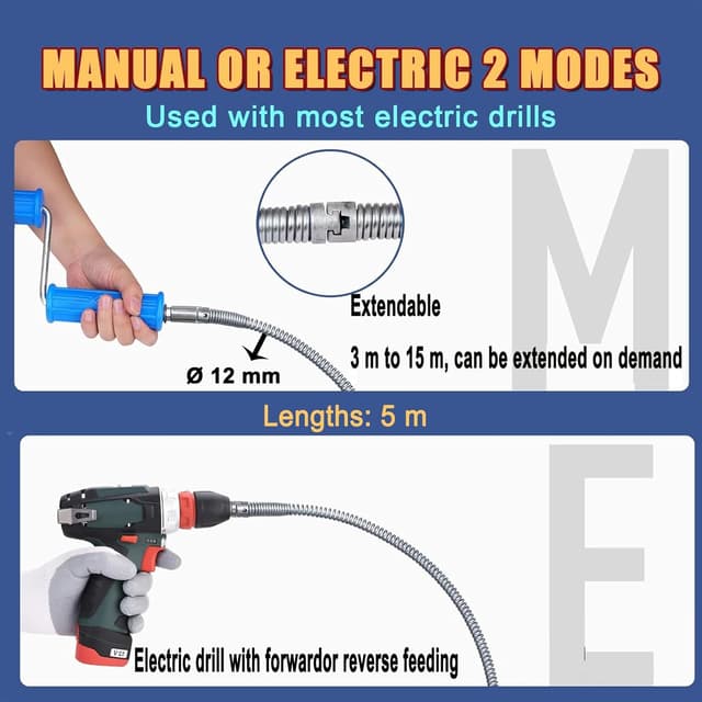 Detalle 2 de Rohrreinigungsspirale 5 m, 12 mm