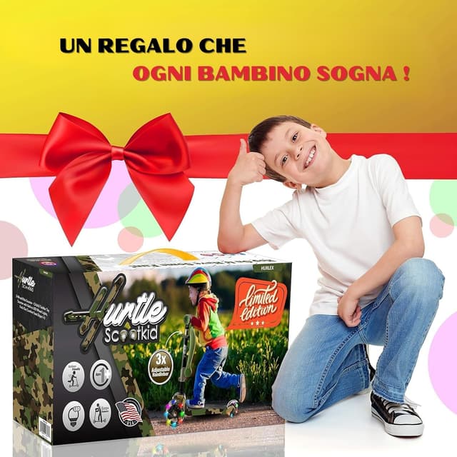 Thumbnail 6 de Hurtle ScootKid Monopattino 3 ruote 20 kg