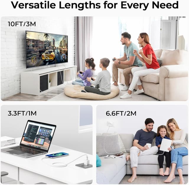 Detalle 2 de USB-C Ladekabel 2 m, 2er Set Nylon