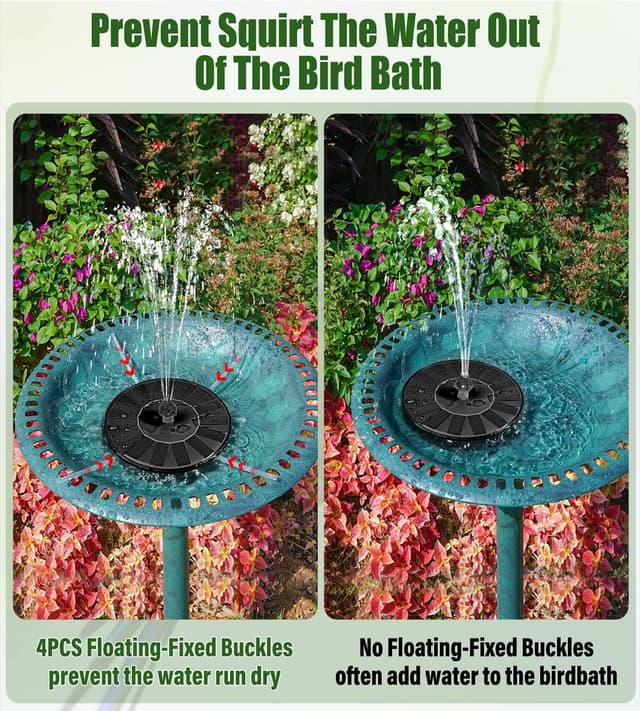 Detalle de SZMP Solar-Teichpumpe Springbrunnen mit Glas-Solarkollektor, 7 Düsen & 4 Fixrohren