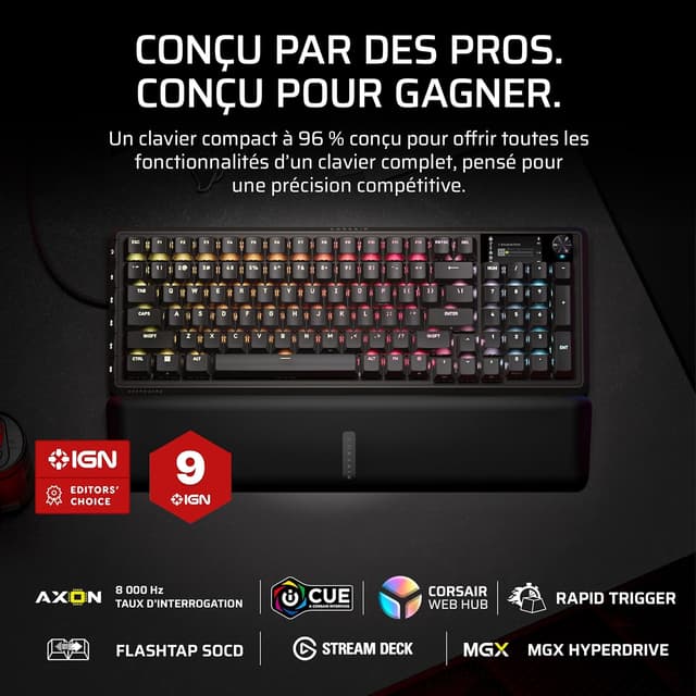 Detalle 2 de CORSAIR Vanguard Pro 96 clavier 96% Hall Effect