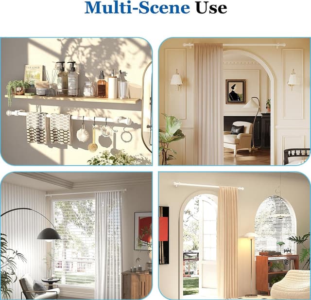 Thumbnail 5 de Yeabett Gardinenstange 80–308 cm ausziehbar 22 mm Rostfrei