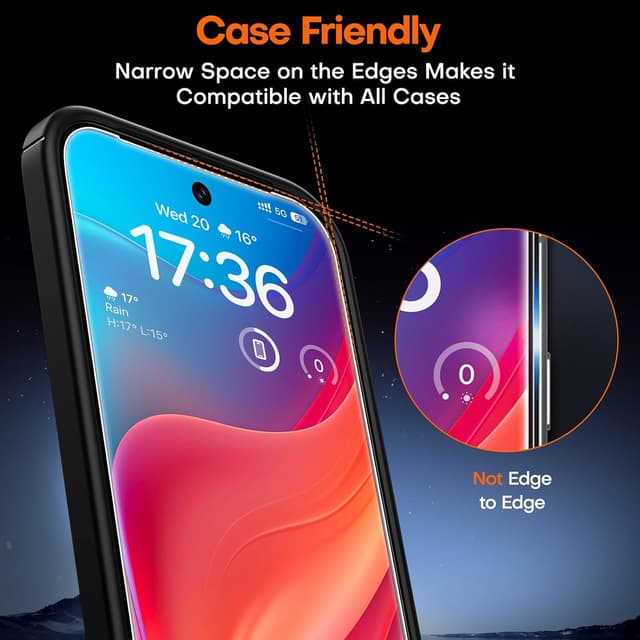 Detalle de TOCOL Pixel 10 Pro XL tempered glass screen protector 6.8-inch