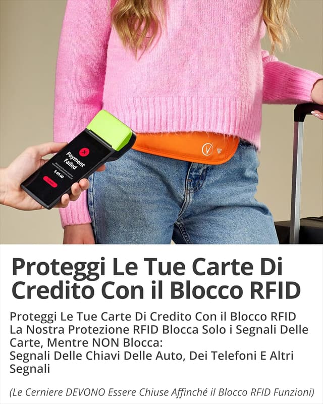 Thumbnail 2 de Cintura portasoldi da viaggio con protezione RFID