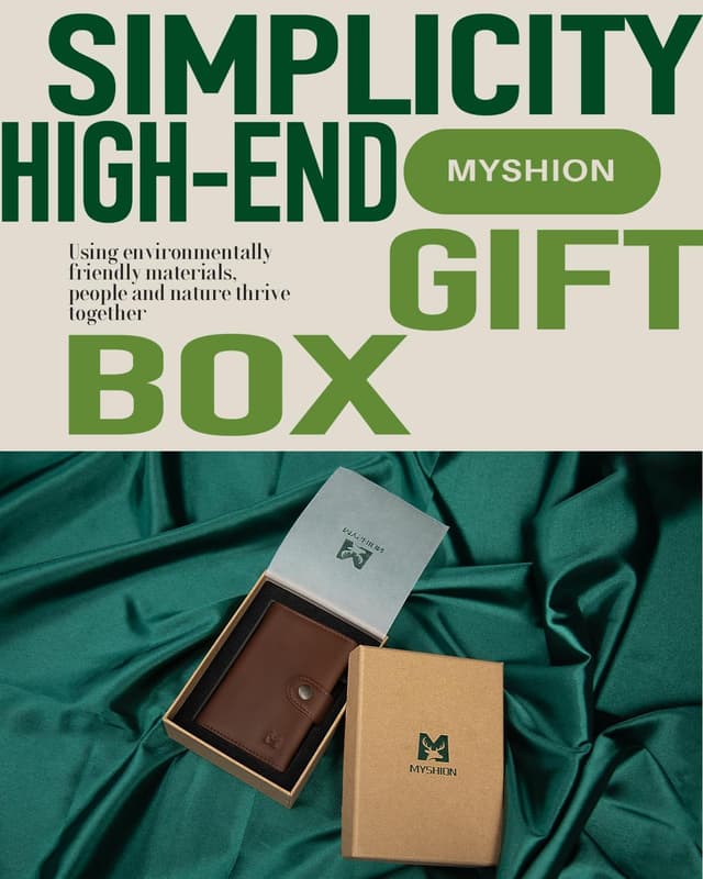 Thumbnail 6 de MYSHION Mens Wallet with Coin Pocket 11-card đź§ľ