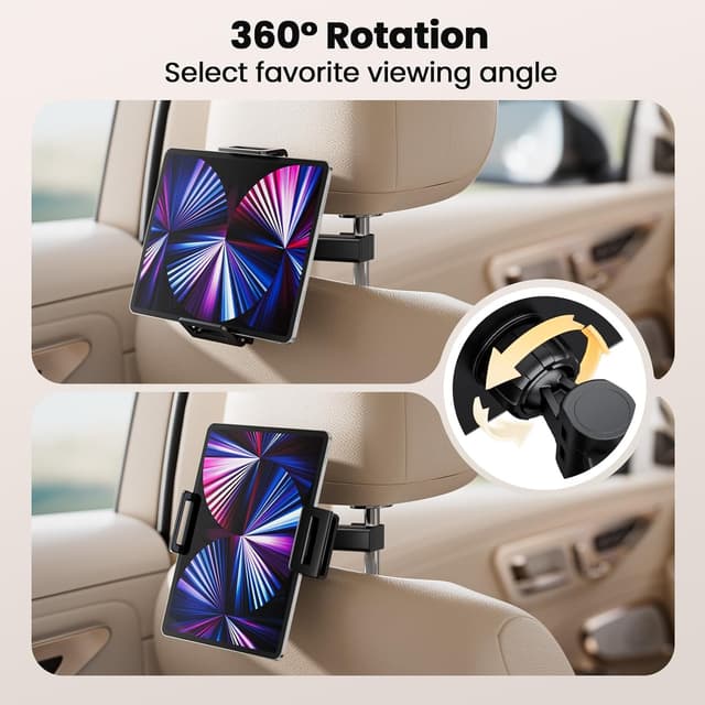 Detalle de NEUTYPECHIC Support tablette voiture extensible 23,5 cm