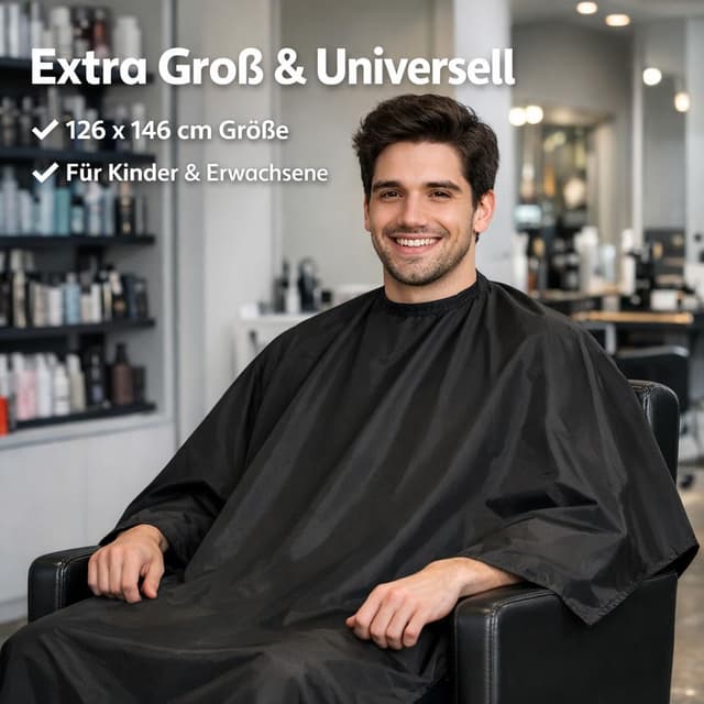 Thumbnail 4 de IC-collection Professionelle Haarschneideumhang 126×146 cm ✂