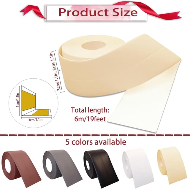 Detalle 2 de DIKARIYA Weichsockelleiste 30 mm selbstklebend