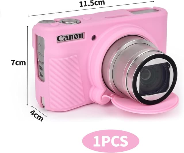 Detalle 2 de Canon PowerShot SX740 Silikonhülle Kameratasche schwarz