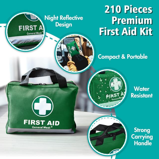 Thumbnail 2 de General Medi 210-Piece First Aid Kit 🩹