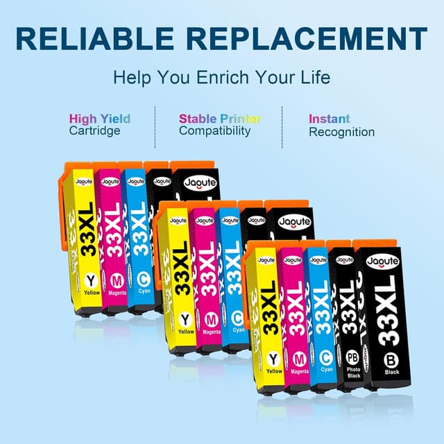 Detalle 2 de Jagute 33XL Ink 15 cartucce per Epson