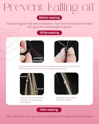 Thumbnail 5 de Moresoo extension cheveux froid marron foncé à blond foncé 35 cm ⚙