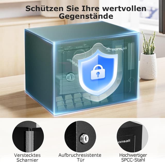 Detalle 2 de Bonsaii Tresor mit Schlüssel 6,6 L