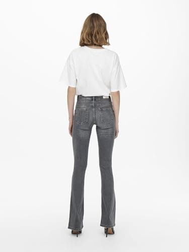Thumbnail 4 de Only Onlblush Vida: Vaqueros Flare Mujer Gris