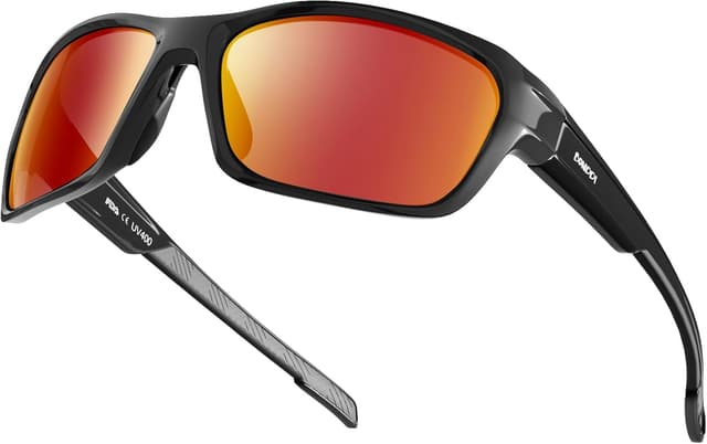 Detalle de BONDDI Polarised Sports Sunglasses with UV400 Protection (TR90 Frame) + Hard Case