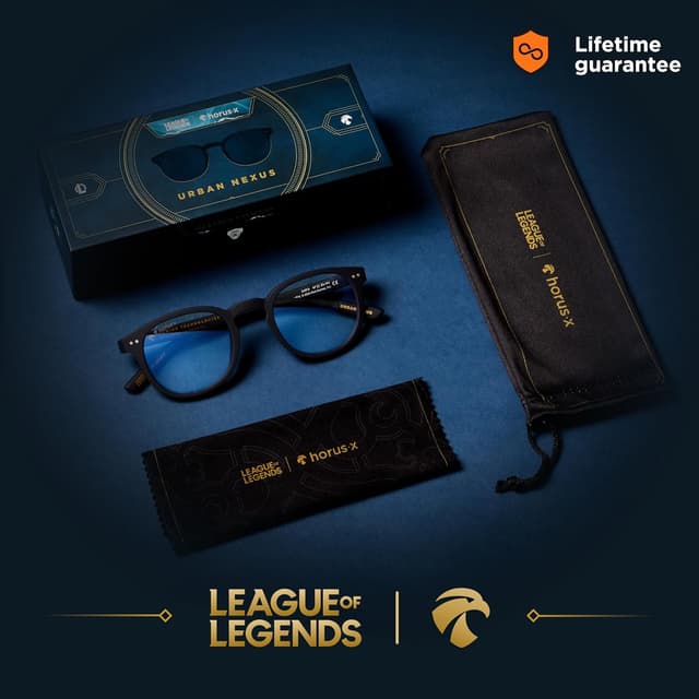 Detalle 2 de Horus X • Gafas Gaming League Of Legend Redondas