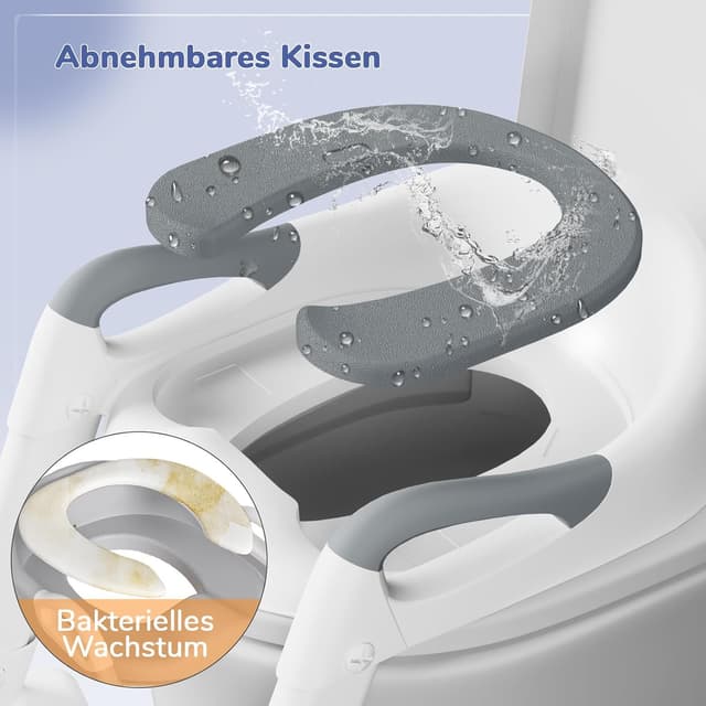 Thumbnail 4 de DEANIC Toilettensitz Kinder mit Treppe 38–47 cm grau