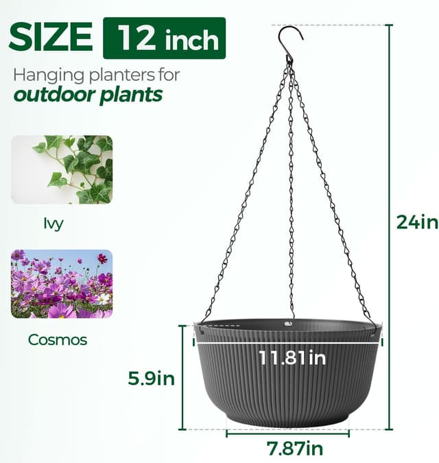 Thumbnail 1 de T4u Maceta Colgante 30 cm para interior