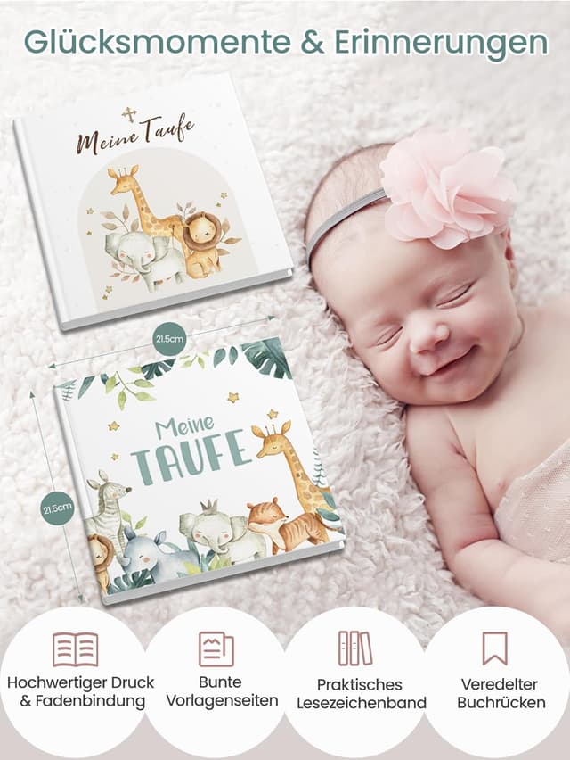 Thumbnail 4 de Legezon Meine Taufe Gästebuch Erinnerungsbuch Weiß