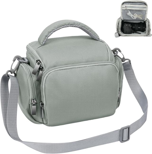Detalle de Étui photo reflex Ainiv : sac étanche antichoc avec bandoulière réglable (compatibilité Canon, Sony, Nikon)