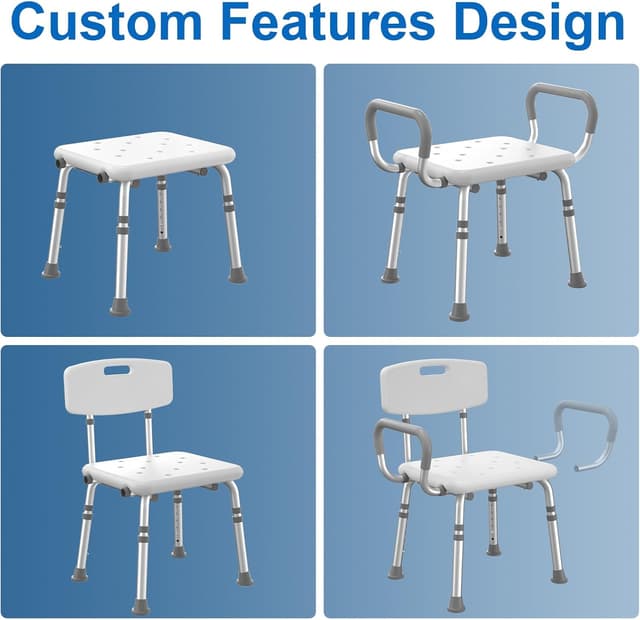 Thumbnail 4 de HOMLAND Shower Chair 500 lb adjustable bath seat