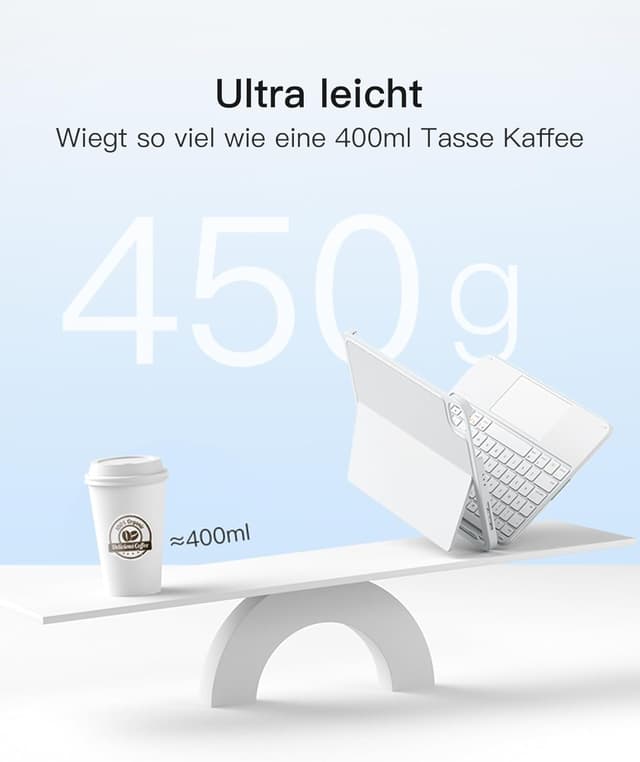 Detalle de Inateck AceTouch KB04122 QWERTZ 11" Tastatur