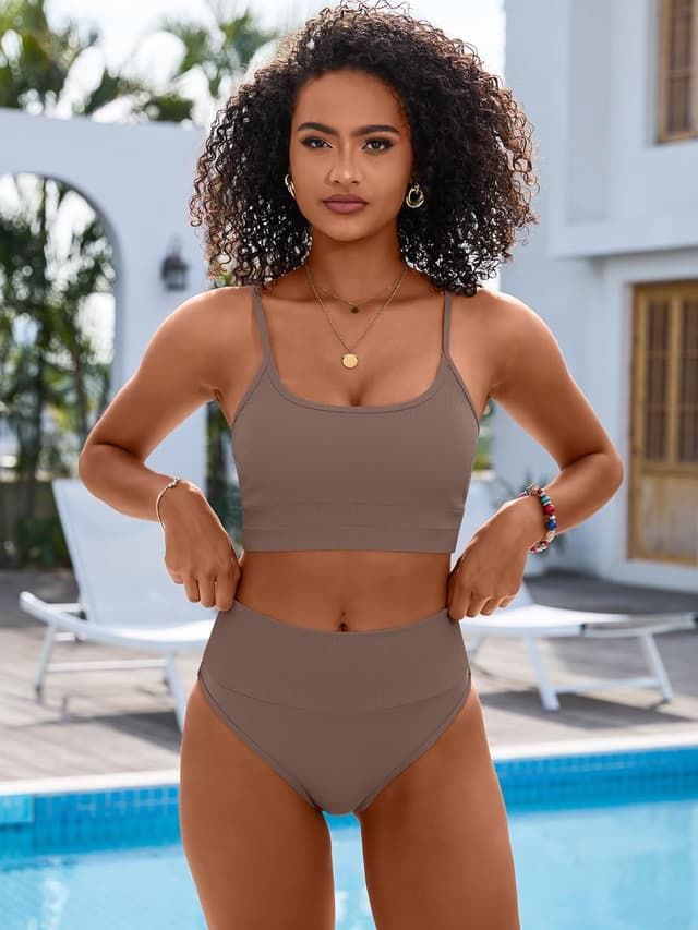 Detalle de ANRABESS Women High-Waisted Bikini 2-piece