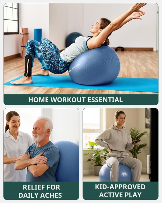 Thumbnail 5 de Trideer Exercise Ball Stability Ball for Pilates 🧘♀