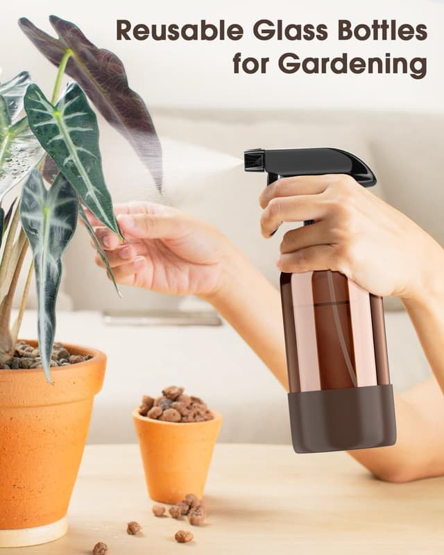 Thumbnail 6 de Bontip Amber Glass Spray Bottle 16 oz