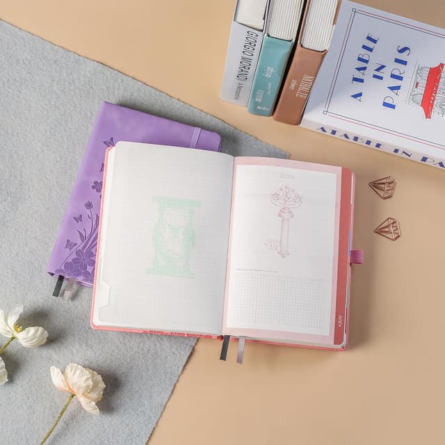 Detalle 2 de Agenda 2026 Giornaliera A5 Lavanda 12 mesi