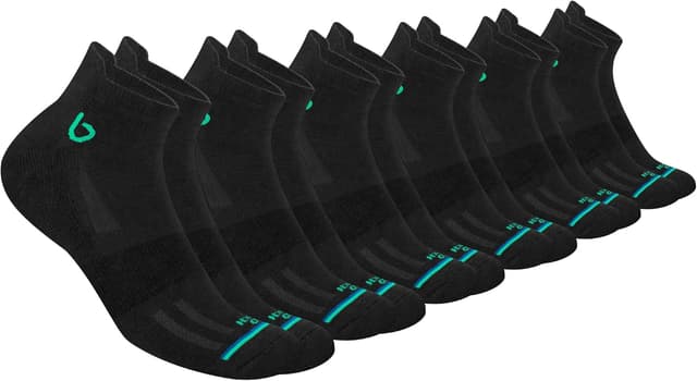 Detalle 1 de BAMBOS Sneaker Socken aus Bambus (3–6 Paare) – ultraweiche Kurz-Sportsocken für Herren & Damen