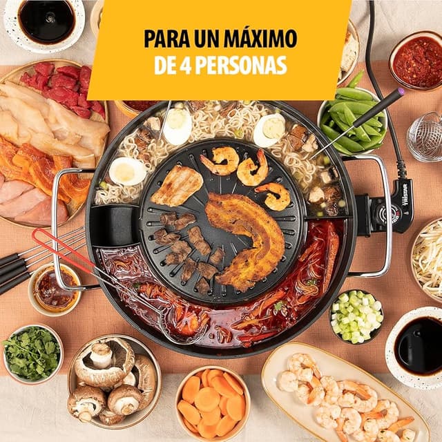 Thumbnail 1 de Tristar PZ-9131 Barbacoa coreana Hot Pot 3L🔥 para 4 personas