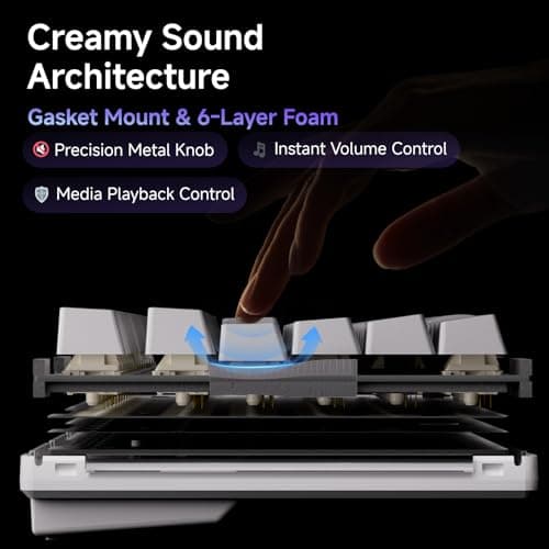 Detalle de Dierya DK81E teclado mecánico gaming 81 teclas 🎹