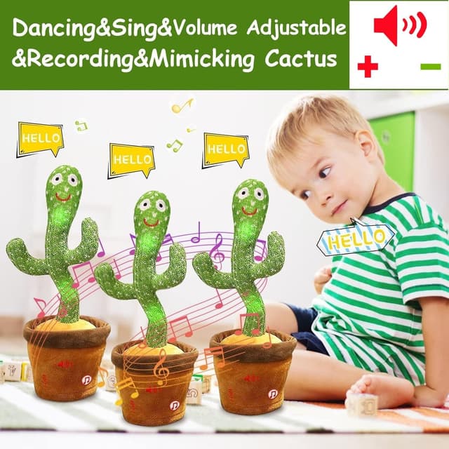 Detalle de Sprechender Kaktus Spielzeug mit Aufnahme