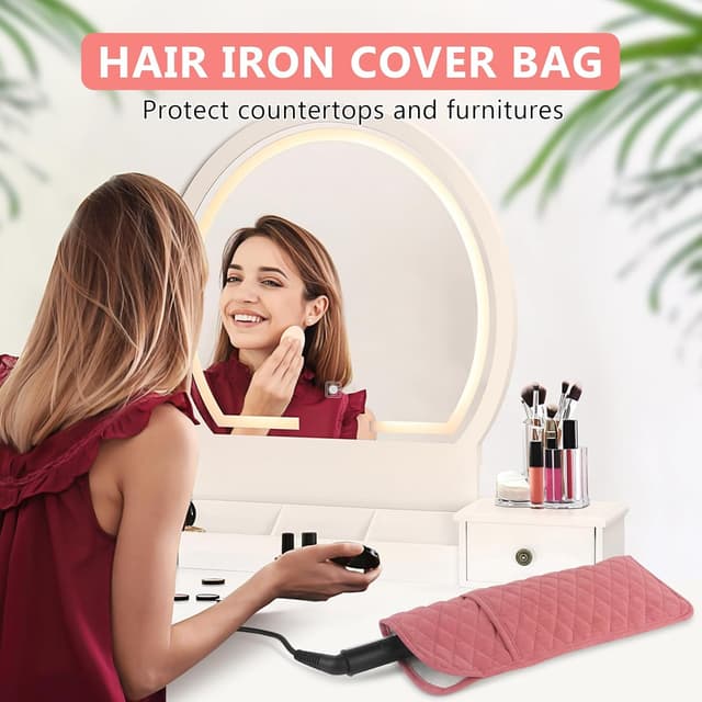 Detalle 2 de WRORUNER Heat Resistant Hair Tools Organizer Bag (13.8" x 5.5")