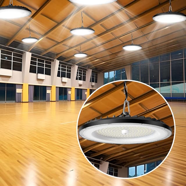 Thumbnail 1 de NFOIEIS 6-Pack 200W UFO LED High Bay Light