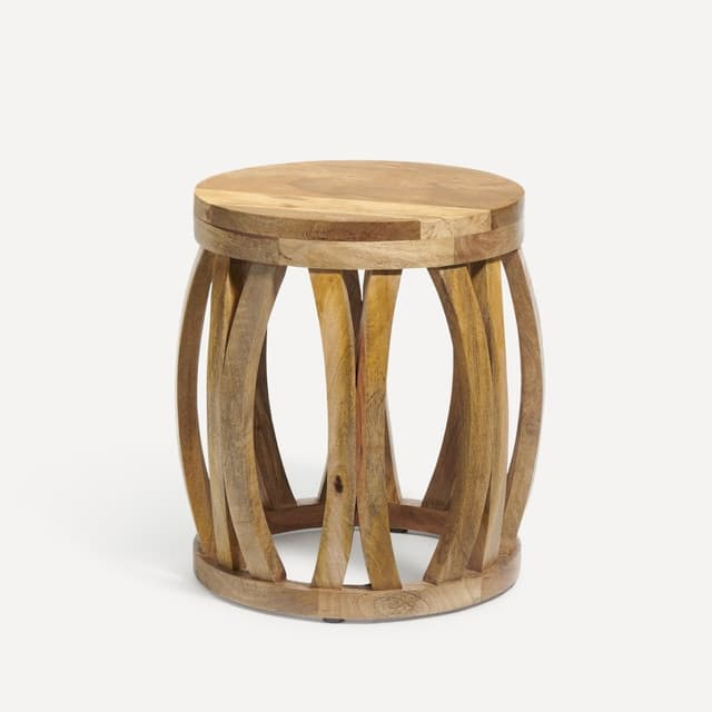 Detalle de Mesa auxiliar de mango El Corte Inglés 📐