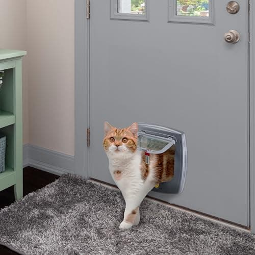 Detalle 2 de Ferplast Swing 5 T puerta gatera 4 vías, gris