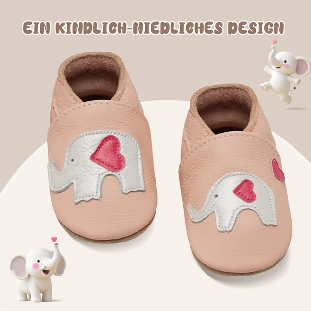 Detalle de Chaussons bébé IceUnicorn en cuir souple